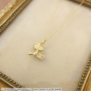 イエローゴールドネックレス スヌーピー (SN...の詳細画像3