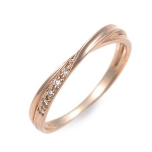 LOVERS&amp;RING ピンクゴールド リング 指輪 ダイヤモンド 彼女 プレゼント ラバーズアンド...
