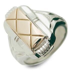 SPACE LAB シルバー/K18コンビリング SL-53-K18PG ギフト 誕生日 プレゼント