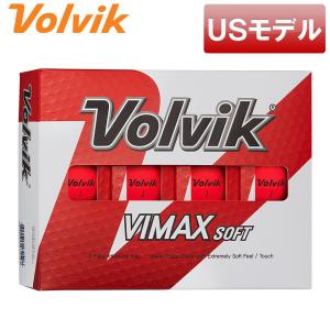ボルビック ゴルフボール VIMAX SOFT レッドマットカラーボール  12球入り Volvik