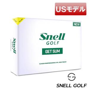 (USモデル)スネルゴルフ GET SUM ゴルフボール イエローカラー 2ピース ディスタンス系ゴルフボール Snell GOLF｜jwings