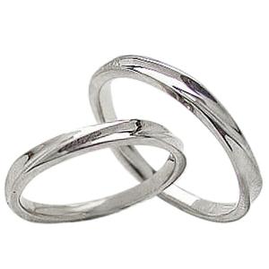 結婚指輪 マリッジリング デザインリング ホワイトゴールドK10 ペアリング 2本セット 10金 受注｜jwl-i