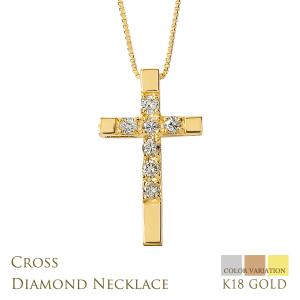 Jewelry i（ジュエリーアイ） クロス ネックレス ダイヤモンド 18金