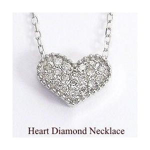 Jewelry i ネックレス レディース ハート ペンダント パヴェ ダイヤ 