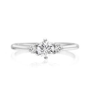 LEGAN エンゲージリング 婚約指輪 永遠の輝き プラチナ ダイヤモンド 0.3ct UP ギフトボックス付 R4536｜jwlegan