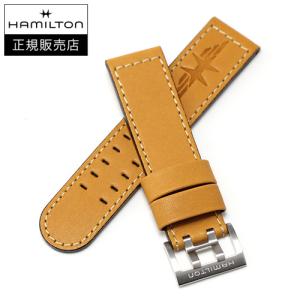 HAMILTON（ハミルトン） ベンチュラ用 純正カーフストラップ ブラウン