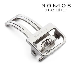 ノモス　NOMOS　純正Dバックル　16mm/18mm　ステンレス　プッシュ式　正規輸入品｜jwo-bessho