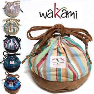 wakami ワカミ 巾着バッグ FABRIC PURSE BAG ファブリック パース バッグ 19AW-WKM-2008 メンズ レディース バッグ サブバッグ キャッシュレス