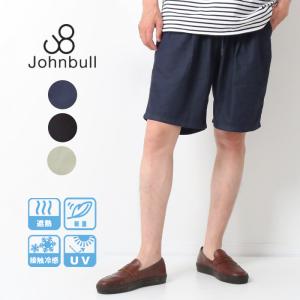 Johnbull ジョンブル チルテック ショーツ メンズ 21675 ショートパンツ きれいめ 楽 軽量 UVカット 短パン 夏 膝上 涼しい ラフ｜jxt-style