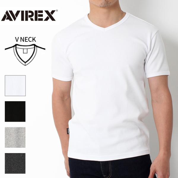 AVIREX アヴィレックス メンズ 半袖 Vネック Ｔシャツ 6143501 tシャツ カットソー...