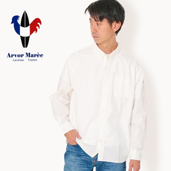 Arvor Maree アルボーマレー リラックスボタンダウンシャツ RBD-LS-TR WHITE...