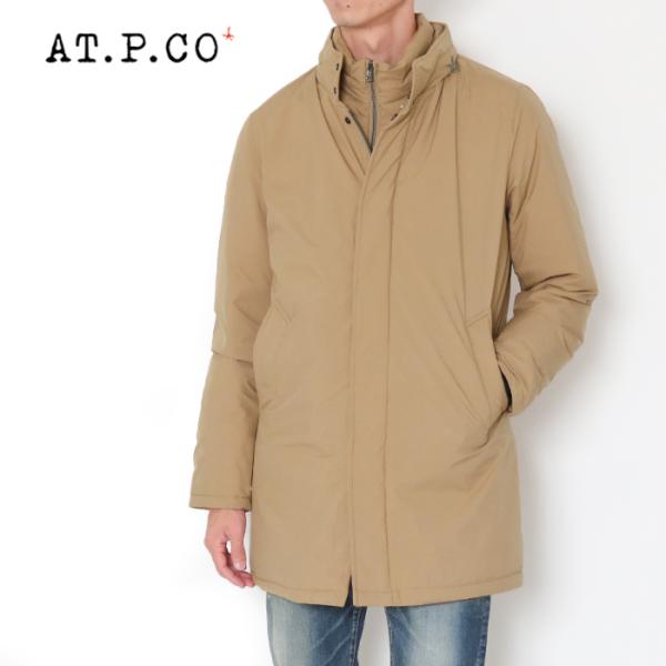 アティピコ AT.P.CO ダウンコート メンズ ダウンジャケット フェイクインナー付き AU070...
