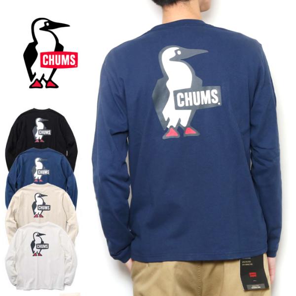 CHUMS チャムス ブービーロゴブラッシュドロングスリーブTシャツ CH01-2304 ロンt t...