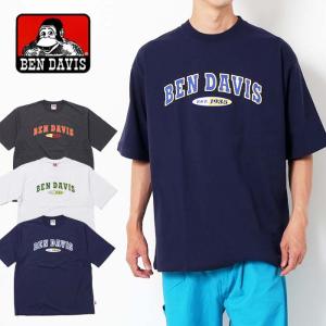 BEN DAVIS ベンデイビス カレッジロゴ風 スタジアムTシャツ C-2580014 ベンデビ tシャツ カットソー 半袖 メンズ 春 夏｜jxt-style