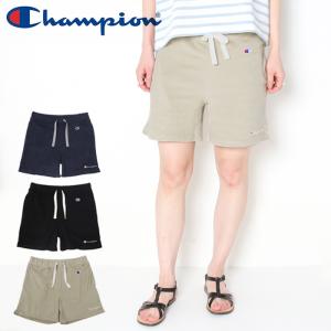 チャンピオン Champion ショート パンツ レディース CW-X506 ルームウェア 部屋着 パイル 半ズボン ブラック ネイビー ベージュ｜jxt-style