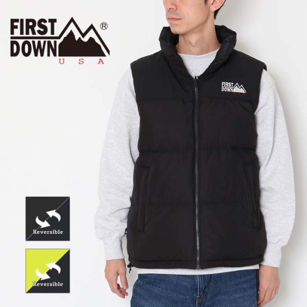 FIRST DOWN バブル ダウン ベスト マイクロフト BUBBLE DOWN VEST MIC...