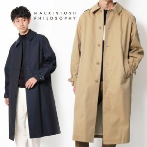 Mackintosh Philosophy マッキントッシュ フィロソフィー CRAWL ステンカラーコート R8A13-890  メンズ ロングコート 上品｜