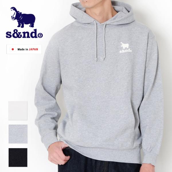 パーカー s&amp;nd セカンド ワンポイント スウェット プルパーカー プルオーバー メンズ トレーナ...