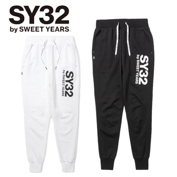 SY32 by SWEETYEARS エスワイサーティトゥ ビッグ ロゴ ロング パンツ TNS17...