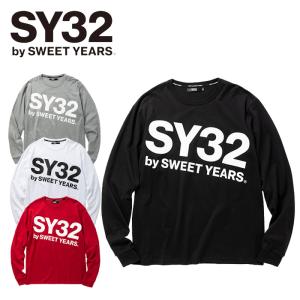 SY32 by SWEETYEARS エスワイサーティスウィートイヤーズ ビッグロゴ 長袖 tシャツ [Lot/TNS1784J] メンズ ロンT プリントT ブランド