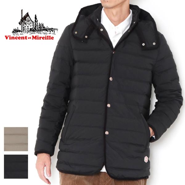 ヴァンソンエミレイユ メンズ ダウンジャケット ダウンコート Vincent et Mireille...
