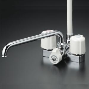 KVK シャワー水栓 KVK KF14ZER3 デッキ形2ハンドルシャワー 寒冷地用