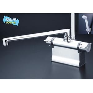 KF3011ZTR3　KVK　デッキ形サーモスタット式シャワー　可変ピッチ式　300mmパイプ　寒冷...