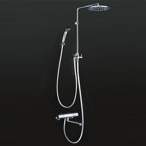 KF3130　KVK　オーバーヘッドシャワー付サーモ(丸型)（170mmパイプ付）右仕様