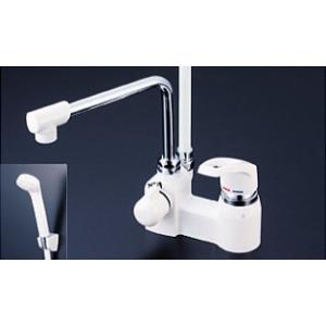 KF6004　KVK　デッキ形シングルレバー式シャワー　190mmパイプ　一般地用