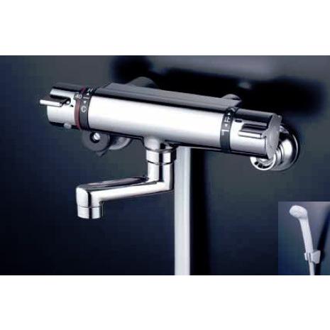 KF800TN　KVK　サーモスタット式シャワー　80mmパイプ付　一般地用