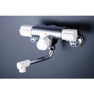 KM59W　KVK　お湯ピタ　定量止水付２ハンドル混合栓　寒冷地用