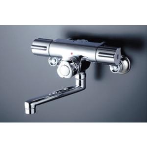 KM59WG　KVK　お湯ピタ　定量止水付２ハンドル混合栓　寒冷地用