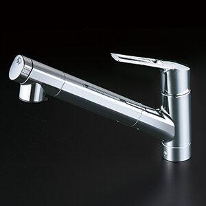 KVK 【KM6071EC】KVKシングルシャワー付混合栓(センサー付)AC100V電源