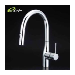 KM6061ZEC　KVK　グースネック形シャワー付混合栓　寒冷地用