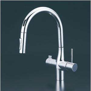 KVK∥ビルトイン浄水器用シングル混合栓　KM323SCYM KVK KM323SC KVK ビルトイン浄水器付シングルレバー混合栓 （Z38450付
