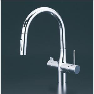 KVK ビルトイン浄水器用シングルシャワー付混合栓 浄水カートリッジ