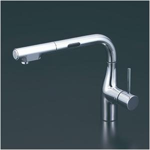 KVK KM6071DEC KVK シングルシャワー付混合栓(センサー付) 電池式 : 住