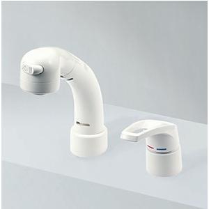 KVK 水栓金具【KM8039ZN】洗面用水栓 傾斜水栓 シングル洗髪シャワー