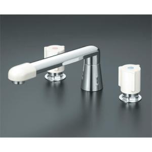 KM84CU2　KVK　2ハンドル混合栓(ナット接続)