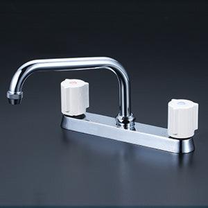 混合栓 2ハンドル KVK KM2GN3Z 水栓 KVK KM2G3N KVK 2ハンドル混合栓(150mmパイプ付) : 蛇口屋 - 通販