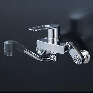 MSK110KERFKT　KVK　シングルシャワー付混合栓(楽付王)ｅレバー