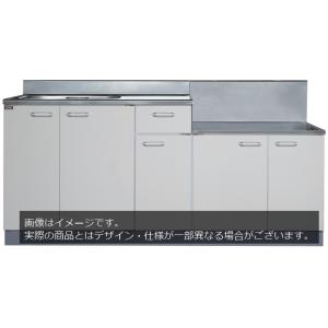 【法人様限定】ONF-80　ライフ住器　家庭用セクショナルキッチン　流し台　左右水槽有　