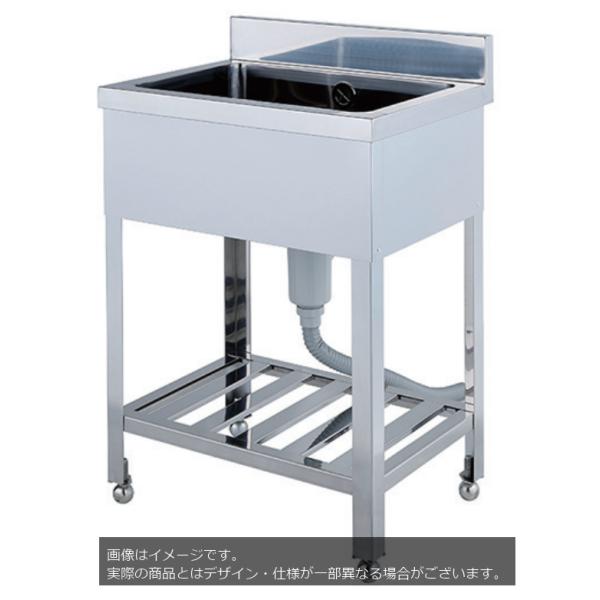 【法人様限定】SN-B-OF25　ライフ住器　業務用一槽シンク　オーバーフロー有　
