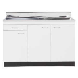 【法人様限定】V55-105　ニッサンハロー　家庭用セクショナルキッチン　V-type　一槽流し台　...