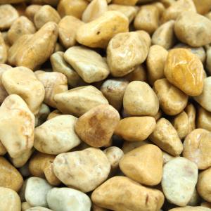 砂利 化粧砂利 イエロー 黄色 小粒 500kg 3分(8mm～18mm) TAIKOH レモンイエロータンブル 3分 10-15mm 1kg 天然大理石 化粧砂利