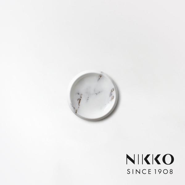 NIKKO(ニッコー) MARBLE GREY(マーブルグレー) 9.5cmプレート 〈11402-...