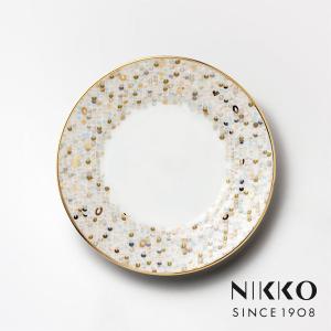 NIKKO(ニッコー) SPANGLES(スパングルス) 21cmプレート 〈12471-1021〉 食器 サラダ パン皿 丸皿 取皿 パーティー プロ仕様 食洗機可｜jyoei