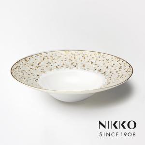 NIKKO(ニッコー) SPANGLES(スパングルス) 28cmアラカルトプレート 〈12471-1428〉 食器 メイン 大皿 丸皿 深皿 プロ仕様 食洗機可｜jyoei