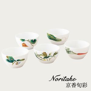 ノリタケ あづまの路 14cmボウルセット（5個）（絵変り） NORITAKE