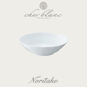爆買 ノリタケ NORITAKE シェール ブラン 24cm ディーププレート 白い